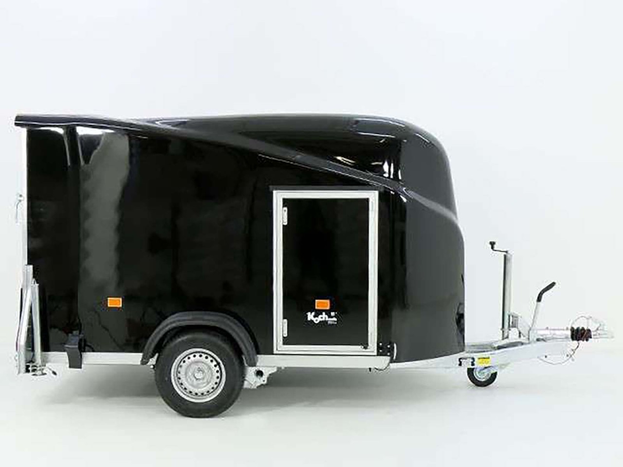 Debon Kofferanhänger Cargo 1300 Vollpoly 150x290cm H:160cm, Tür, schwarz-Neu – Bild 7
