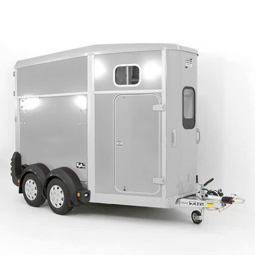 Ifor Williams Pferdeanhänger HB506-Sattelkammer-Silber-Neu