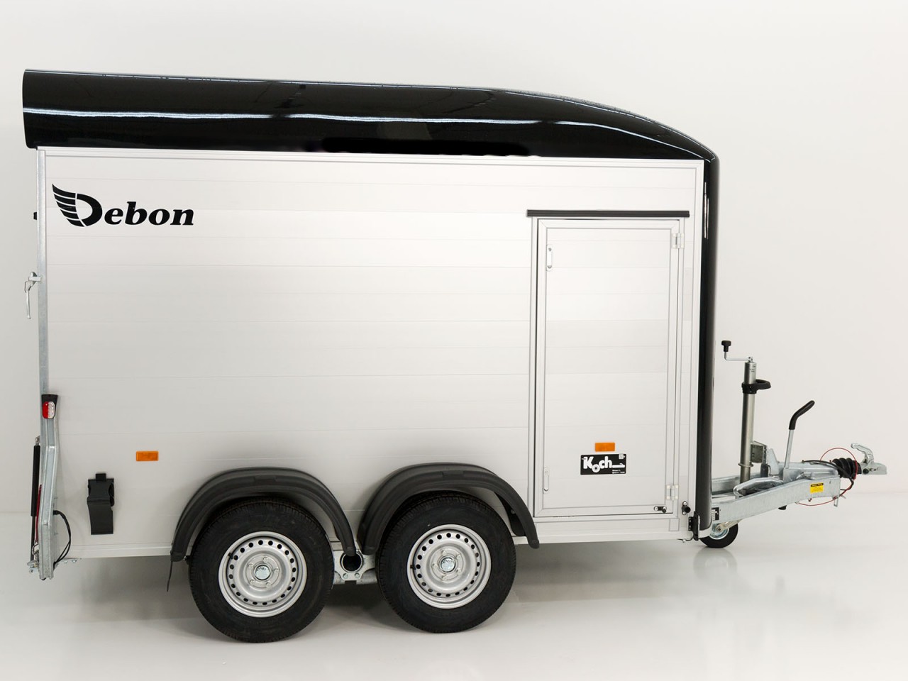 Debon Kofferanhänger C500 164x300cm H:200cm 2,0t-Alu-Polybug-Tür-schwarz-Neu – Bild 6