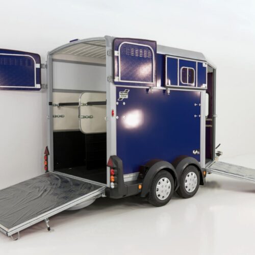 Ifor Williams Pferdeanhänger HB511-blau-Frontausstieg-Neu