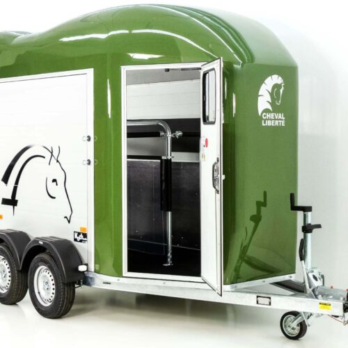 Cheval Liberte Pferdeanhänger GOLD Origins, Sattelkammer, olivgün-Neu
