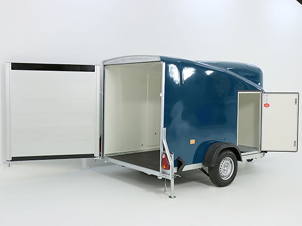 Debon Kofferanhänger Cargo 1300 Vollpoly 150x290cm H:160cm, Tür, blau-Neu – Bild 2