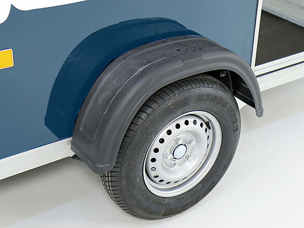 Debon Kofferanhänger Cargo 1300 Vollpoly 150x290cm H:160cm, Tür, blau-Neu – Bild 7