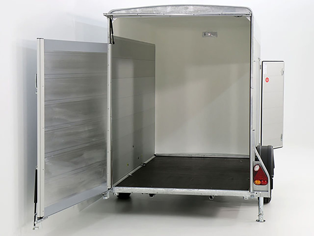 Debon Kofferanhänger C300 148x295cm H:190cm 1,3t, Alu, Polybug, Tür, weiß-Neu – Bild 7