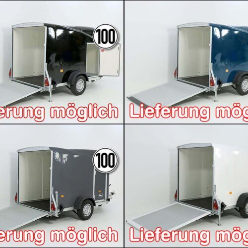 Debon Kofferanhänger Cargo 1300 Vollpoly 150x290cm H:160cm, Tür-Neu
