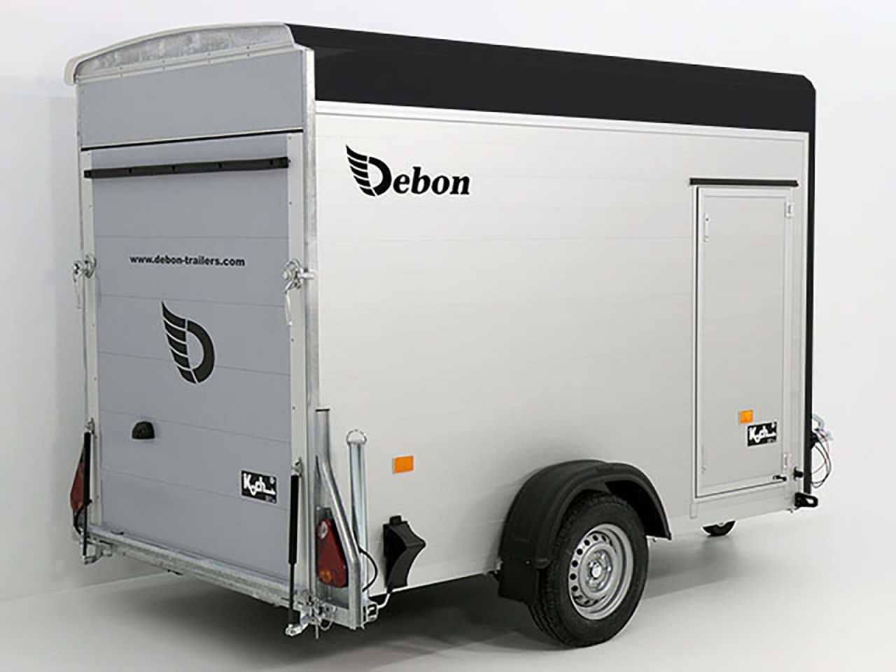 Debon Kofferanhänger C300 148x295cm H:190cm 1,3t, Alu, Polybug, Tür-Neu – Bild 6