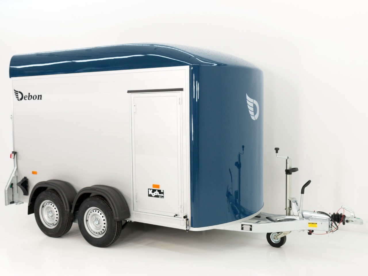 Debon Kofferanhänger C500 164x300cm H:200cm 2,6t, Alu, Polybug, Tür, blau-Neu – Bild 5