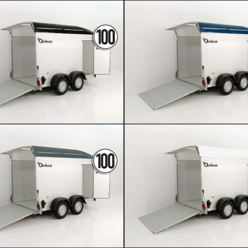 Debon Kofferanhänger C500 164x300cm H:200cm 2,6t, Alu, Polybug, Tür-Neu