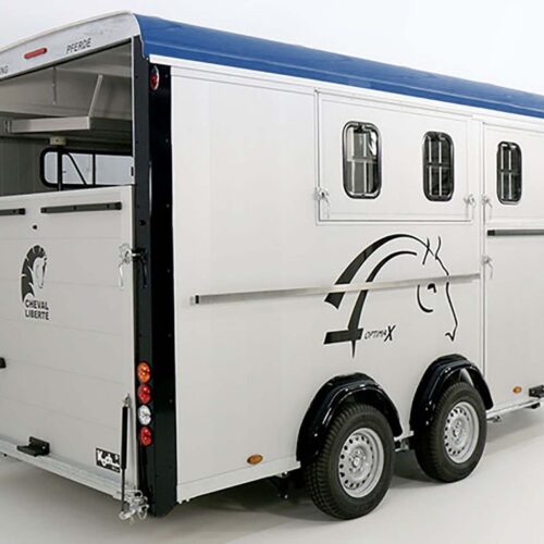Cheval Liberte Pferdeanhänger Maxi 4, 4 Pferde, Pullman-Fahrwerk, 100km/h, blau-Neu