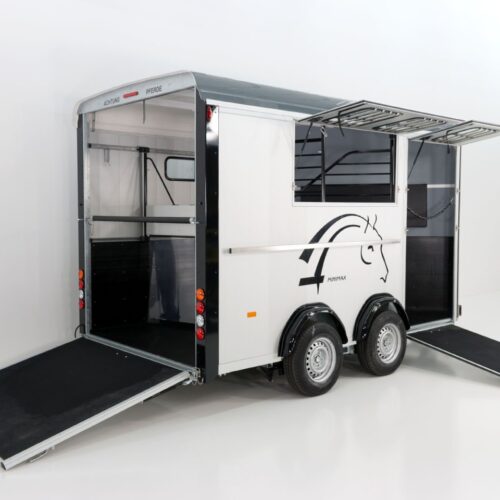 Cheval Liberte Pferdeanhänger Maxi 3, 3Pferde, Pullmann 2 Fahrwerk, grau-Neu