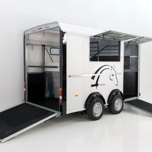 Cheval Liberte Pferdeanhänger Maxi 3, 3 Pferde, Pullmann 2 Fahrwerk, weiß-Neu