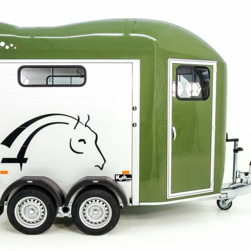 Cheval Liberte Pferdeanhänger GOLD 3, Pullman 2, Sattelkammer, olivgrün-Neu