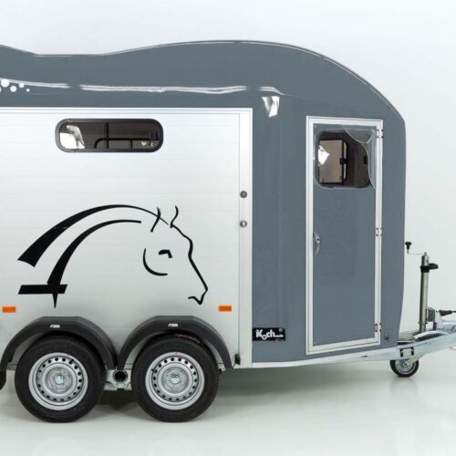 Cheval Liberte Pferdeanhänger GOLD 3, Premium, Pullman 2, Sattelkammer, grau-Neu