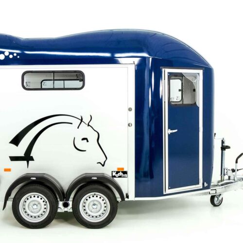 Cheval Liberte Pferdeanhänger GOLD 3, Premium, Pullman 2, Sattelkammer, blau-Neu